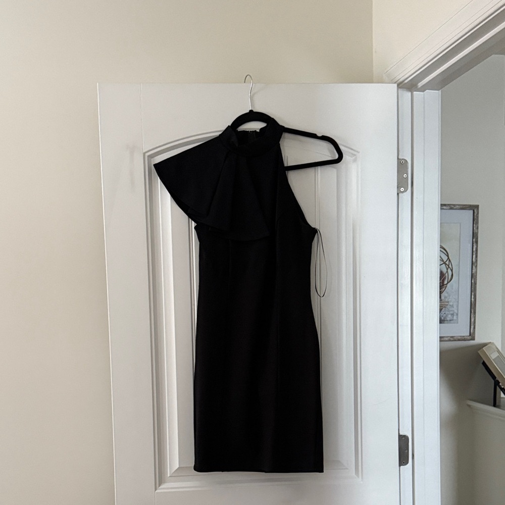 Fashion Nova One Shoulder Black Dress